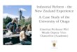 Industrial Reform - the New Zealand Experience