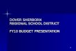 DOVER SHERBORN REGIONAL SCHOOL DISTRICT