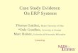 Case Study Evidence  On ERP Systems
