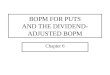 BOPM FOR PUTS AND THE DIVIDEND-ADJUSTED BOPM