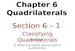 Chapter 6 Quadrilaterals
