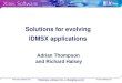 Solutions for evolving  IDMSX applications Adrian Thompson  and Richard Halsey
