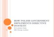 How Polish government implement s  Directive 2010/32/EC