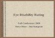 Eye Disability Rating