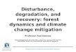Disturbance, degradation, and recovery: forest dynamics and climate change mitigation