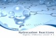 Hydrocarbon Reactions