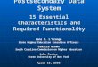 The Ideal State Postsecondary Data System 15 Essential Characteristics and Required Functionality