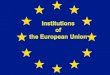 Institutions of  the  European Union