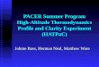 PACER Summer Program High-Altitude Thermodynamics Profile and Clarity Experiment ( HATPaC)