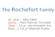 Dr. Skip  -- OSU CBEE Jackie  -- Park Planner, Corvallis Zoey -- 13 yr. old energetic kid