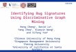 Identifying Bug Signatures Using Discriminative Graph Mining