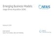 Emerging Business Models: Usage-Driven Acquisition (UDA) February 25, 2014 Nader Qaimari