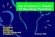 Ida Orlando’s Model of Nursing Practice