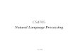 CS4705 Natural Language Processing