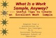 What Is a Work Sample, Anyway? --- Useful Tips to Create an  Excellent Work  Sample