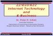 22:010:622 Internet Technology and E-Business