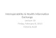 Interoperability & Health Information Exchange