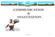 COMMUNICATION  &  NEGOTIATION