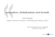 Innovation,  Globalisation  and Growth John Dryden