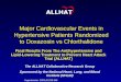 Major Cardiovascular Events in Hypertensive Patients Randomized to Doxazosin vs Chlorthalidone