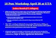 10 Psec Workshop April 28 at UTA