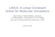 LINCS: A Linear Constraint Solver for Molecular Simulations