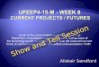 UFEEP4-15-M - Week 8   Current Projects / Futures