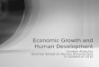 Economic Growth and Human Development