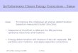 Jet/Calorimeter Cluster Energy Corrections – Status