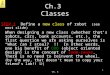 Ch.3  Classes