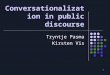 Conversationalization in public discourse