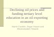 Declining oil prices and funding tertiary level education in an oil exporting economy