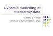 Dynamic modelling of microarray data 