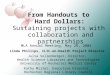 From Handouts to  Hard Dollars: Sustaining projects with  collaboration and  partnerships