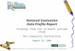 National Evaluation Data Profile Report Findings from the 24-month outcome study