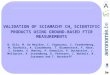 VALIDATION OF SCIAMACHY CH 4  SCIENTIFIC PRODUCTS USING GROUND-BASED FTIR MEASUREMENTS