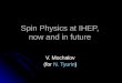 Spin Physics at IHEP,  now and in future