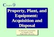 Property, Plant, and Equipment:  Acquisition and Disposal