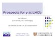 Prospects for  g  at LHCb