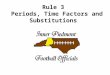 Rule 3 Periods, Time Factors and Substitutions