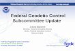Federal Geodetic Control Subcommittee Update