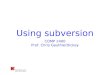 Using subversion