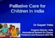 Palliative Care for Children in India