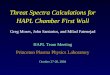 Threat Spectra Calculations for HAPL Chamber First Wall