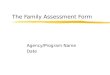The Family Assessment Form