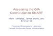 Assessing the GIA Contribution to SNARF