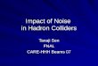 Impact of Noise  in Hadron Colliders