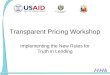 Transparent Pricing Workshop