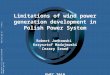 Limitations of wind power generation development in Polish Power System Robert Jankowski