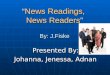 “ News Readings,  News Readers ” By: J.Fiske